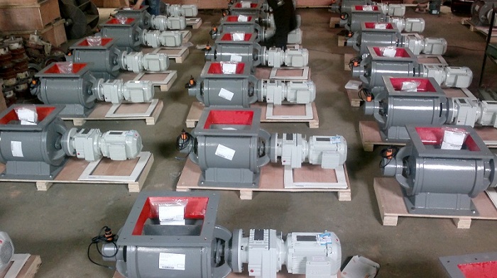 Successful case of rotary valve at outlet